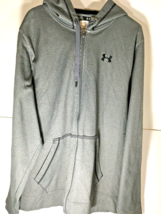 Under Armour Gray Hoodie Men&#39;s Size XL Loose Full Zip Comfort Leisure At... - $23.75