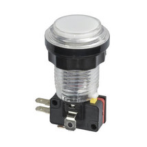 Arcade Button Switch with LED Illumination - White - $22.25