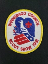 Vintage BSA Boy Scouts of America Winnebago Council Scout Show 1991 Patch - £8.69 GBP