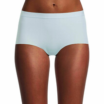 No Boundaries Women&#39;s Micro Rib Cut Brief Panties Size LARGE Water Blue - $11.99