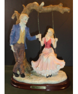 DISCONTINUED DA VINCI COLLECTION FIGURINE STATUE MAN &amp; WOMAN ON A SWING ... - $150.47