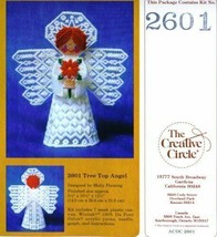 The Creative Circle Tree Top Angel Plastic Canvas Craft Kit 2601 New Vintage - £23.59 GBP