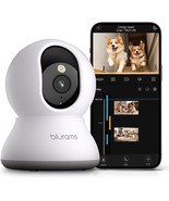 Pet Camera 2K 360 Indoor Security Camera Dog Camera with Phone App PTZ C... - $46.52