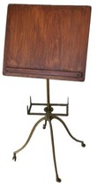 Antique Giffen &amp; Giffen of Chicago Music Stand Iron &amp; Oak - £232.32 GBP
