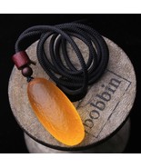 Meteorite pendant Orange High-frequency original stone necklace lucky stone - €120,78 EUR