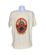 Vintage 90s Red Bone Red Lager Men&#39;s Graphic T-Shirt Size XL Blood Hound - £45.11 GBP