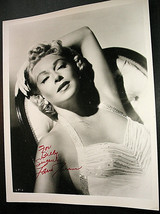 Lana Turner (Imitation Of Life) Original Vintage Hand Sign Autograph Photo,* - £370.00 GBP