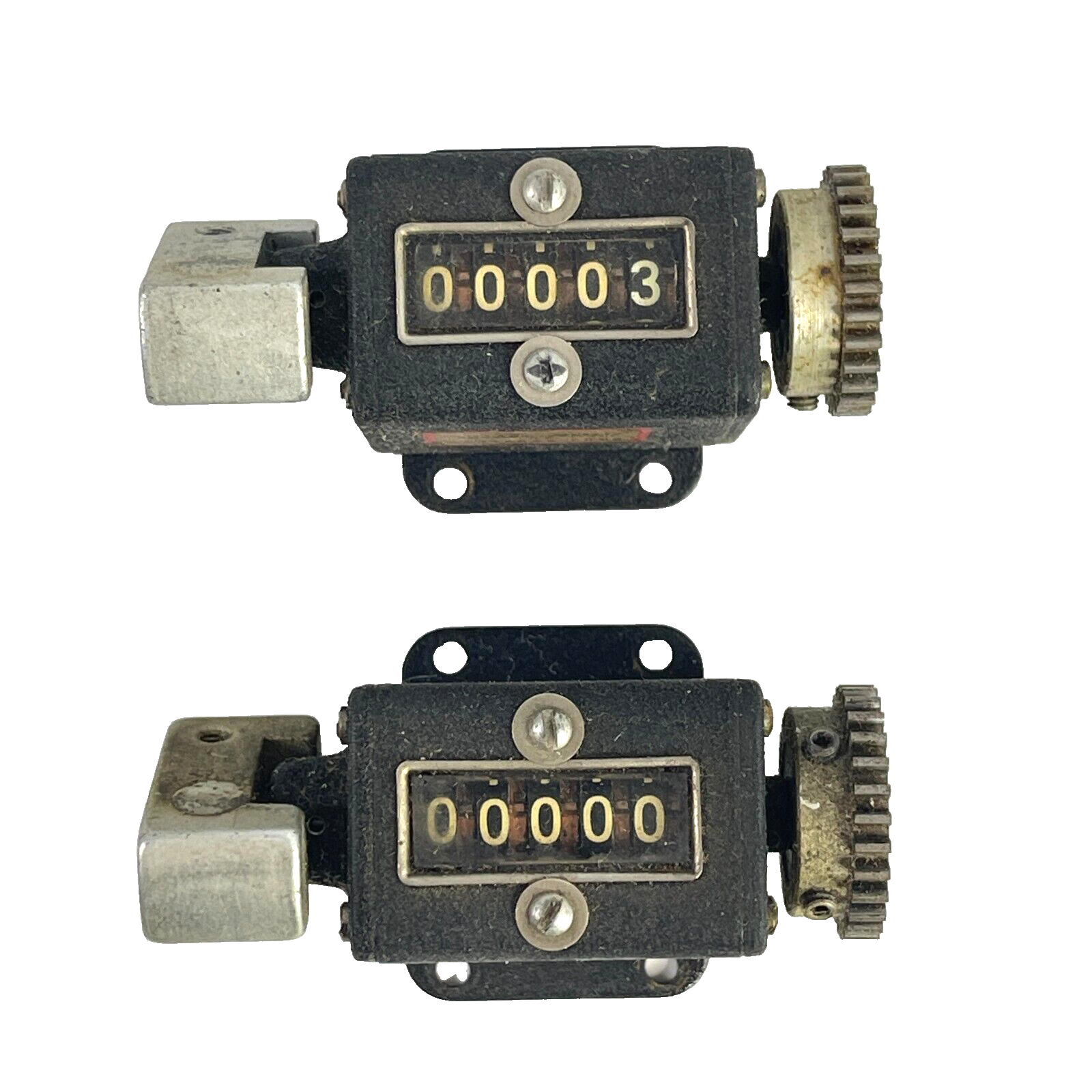 Veeder-Root Inc 2 Vintage Industrial Tally Counters 5 Digit 1950 ...