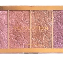 Makeup Revolution Vintage Lace Blush Palette 4 Shimmer Shades Compact - $11.88