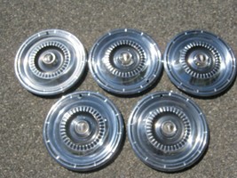 Lot of 5 genuine 1965 Plymouth Belvedere Satellite 14 inch hubcaps wheel covers - £55.29 GBP