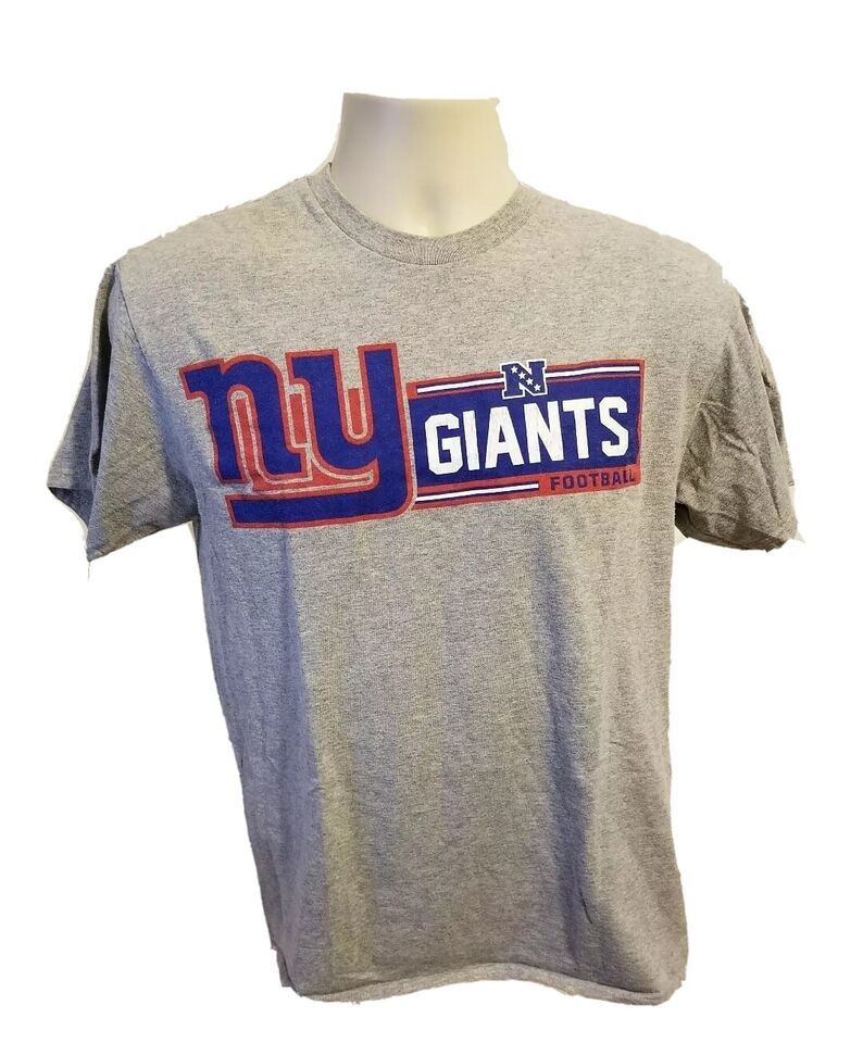NFL New York Giants Football Adult Medium Gray TShirt - $14.85