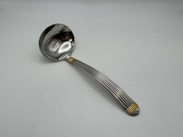 Christian Dior Stainless Steel GAUDRON Gold Accent Gravy Ladle - $29.99