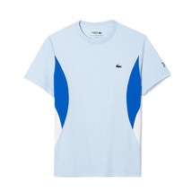 Lacoste Novak Short Sleeve T-Shirts Men&#39;s Tennis Tee Sports Sky NWT TH753954GJ2G - £79.78 GBP