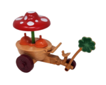 VINTAGE SMURFS PLASTIC ICE CREAM BIKE MUSHROOM UMBRELLA VEHICLE - £13.41 GBP