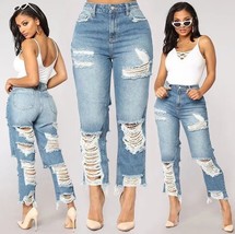 Women Straight Loose Denim Jeans - £26.61 GBP