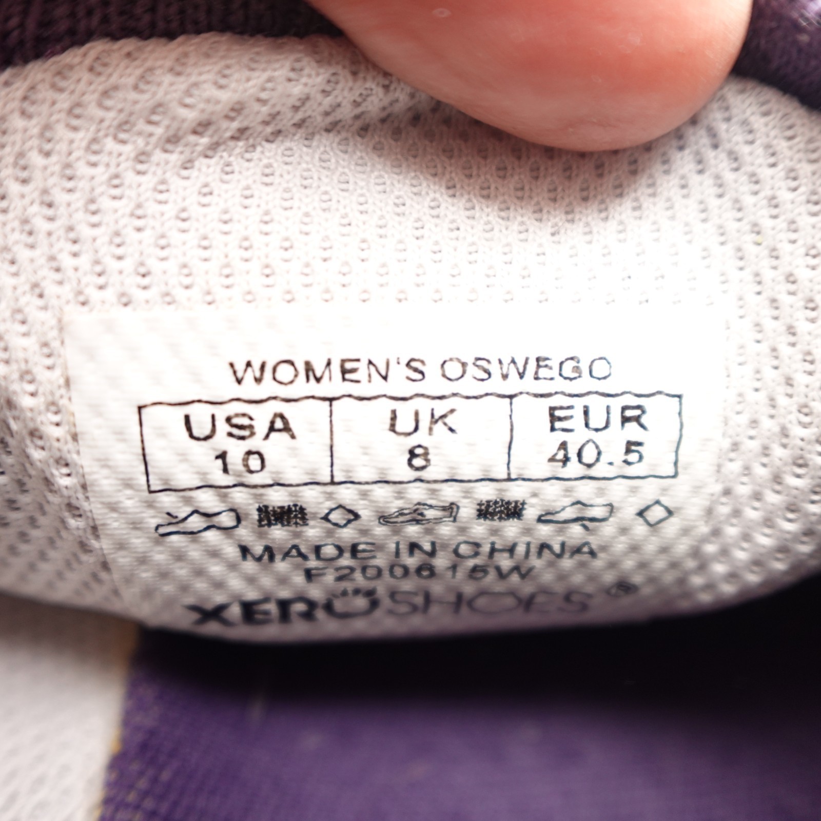 Xero Shoes Womens 10 Oswego Knit Casual Slip On Low Top Sneakers Purple Fabric Item image 2