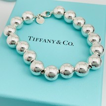 7 inch Tiffany &amp; Co HardWear Bead Ball Bracelet in Sterling Silver - £230.24 GBP