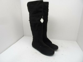 Rampage Women&#39;s Bora Side-Zip Tall Casual Boots Black Size 6M - $35.62