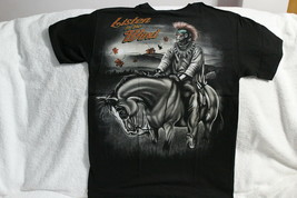 INDIAN BRAVE ON HORSE LISTEN TO THE WIND NATIVE AMERICAN T-SHIRT - £8.73 GBP+