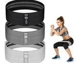 Resistance Bands For Legs And Butt, Fabric Workout Loop Bands, Set Of 3 - $29.99