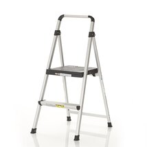 COSCO 2 Step Lite Solutions Folding Step Stool, Aluminum/Black - $1,604.92 MXN