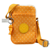 Kipling Tally Crossbody Phone Bag Water Resistant Nylon Soft Dot Yellow ... - $34.99