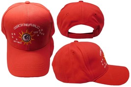 Conch Republic Key West 1828 Red Cotton Adjustable Embroidered Hat Cap - £15.73 GBP