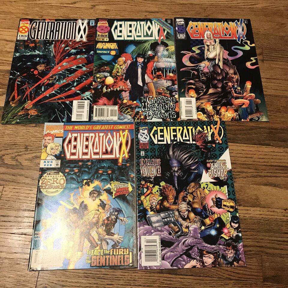 Primary image for lot of 5 marvel comics generation x