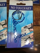 No~Touch Key Door Opener &amp; Key Ring Germ Protection Hook Tool “FREE SHIP... - £3.16 GBP