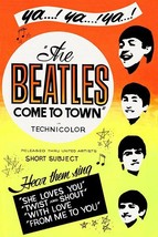 The Beatles Come To Town - 1963 - Movie Poster - £26.30 GBP