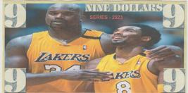 2023 Shaquille O&#39;Neal and Kobe Bryant Friendship $9 Hard feel Novelty Bill Buy . - £3.09 GBP