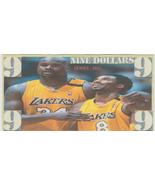 2023 Shaquille O'Neal and Kobe Bryant Friendship $9 Hard feel Novelty Bill Buy . - $3.89