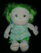 16&quot; 2007 Planet Toys Cuddlin Cuties Baby Girl Stuffed Animal Plush Toy Green - £37.43 GBP