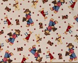 Flannel Cowboy Bears Teddy Bears Western Flannel Fabric Print by Yard D2... - $11.95