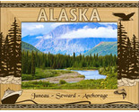 Alaska Ports Seward Laser Engraved Wood Picture Frame Landscape (4 x 6) - £23.76 GBP
