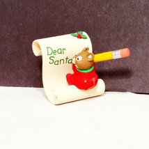Writing to Santa Mouse Christmas Ornament 1998 2&quot; Dear Santa - £13.44 GBP