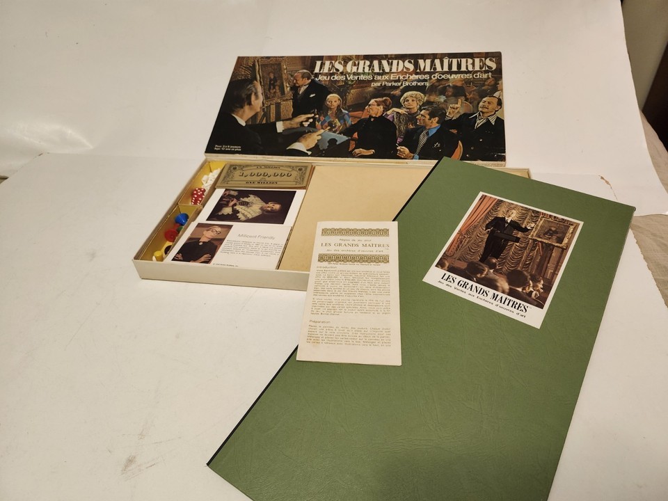 Vintage Grands Maitres Jeu Societe Masterpiece Board Game COMPLETE FRENC... - $36.77