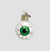 Old World Christmas Evil Eye Green Glass Halloween Christmas Ornament 26037 A - £6.98 GBP