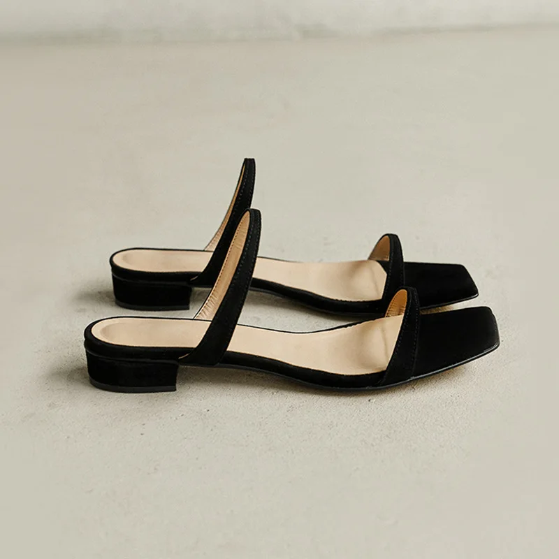 2023 Fashion Minimalist Two Part Slide Sandals Women Slippers Summer New Outdoor - £21.20 GBP+