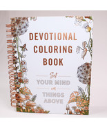 Devotional Coloring Book Bible Verses And Color Pages Set Your Mind On G... - $15.24 CAD