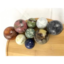 2 LB Natural Quartz Sphere Stone Polished Crystal Balls Mixed Lot 9x - $50.39