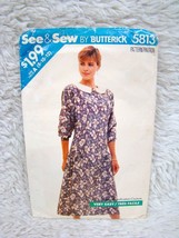 See &amp; Sew by Butterick Pattern #5813 Sz A (8,10,12) Misses&#39; Petite Dress, Uncut - £5.49 GBP