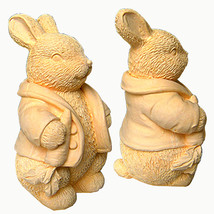 egbhouse, 3D Silicone Soap and Candle Mold, polymer clay mold – Bunny in Jacket - £27.69 GBP