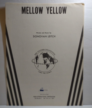 Donovan Mellow Yellow Sheet Music 1966 Psychedelic Rock Vintage Phillips... - £20.84 GBP