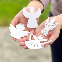 Set of 4 Unique Christmas Tree Angel Ornaments - £6.38 GBP