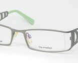 Optik Fleckenstein 1432 3 MATT SILVER /LIGHT PISTACHIO EYEGLASSES 49-18-... - $49.50