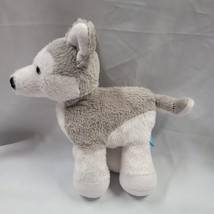 The Manhattan Toy Company Grey Husky Dog Puppy Plush BeanBag Toy 7.5&quot; - £8.56 GBP