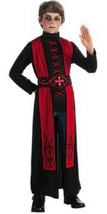 Deluxe Gothic Priest Boys Red Black Robe Costume, Rubies 881447 - $22.95