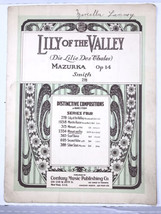 Lilly Of The Valley Mazurka Vintage Sheet Music  - £10.14 GBP