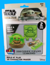Baby Yoda Grogu Star Wars The Mandalorian Cra-Z-Art Mold n&#39; Play 3D Soft... - £7.84 GBP